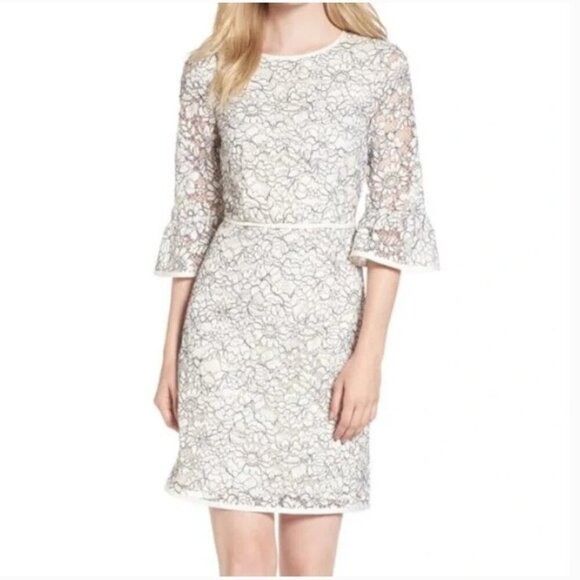 Draper James Dresses & Skirts - Draper James White & Blue Western Lace 'Rosslyn' Dress - Size 8